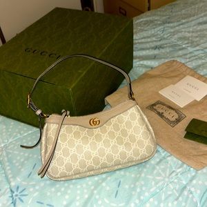 Gucci Ophidia small GG! Canvas in white